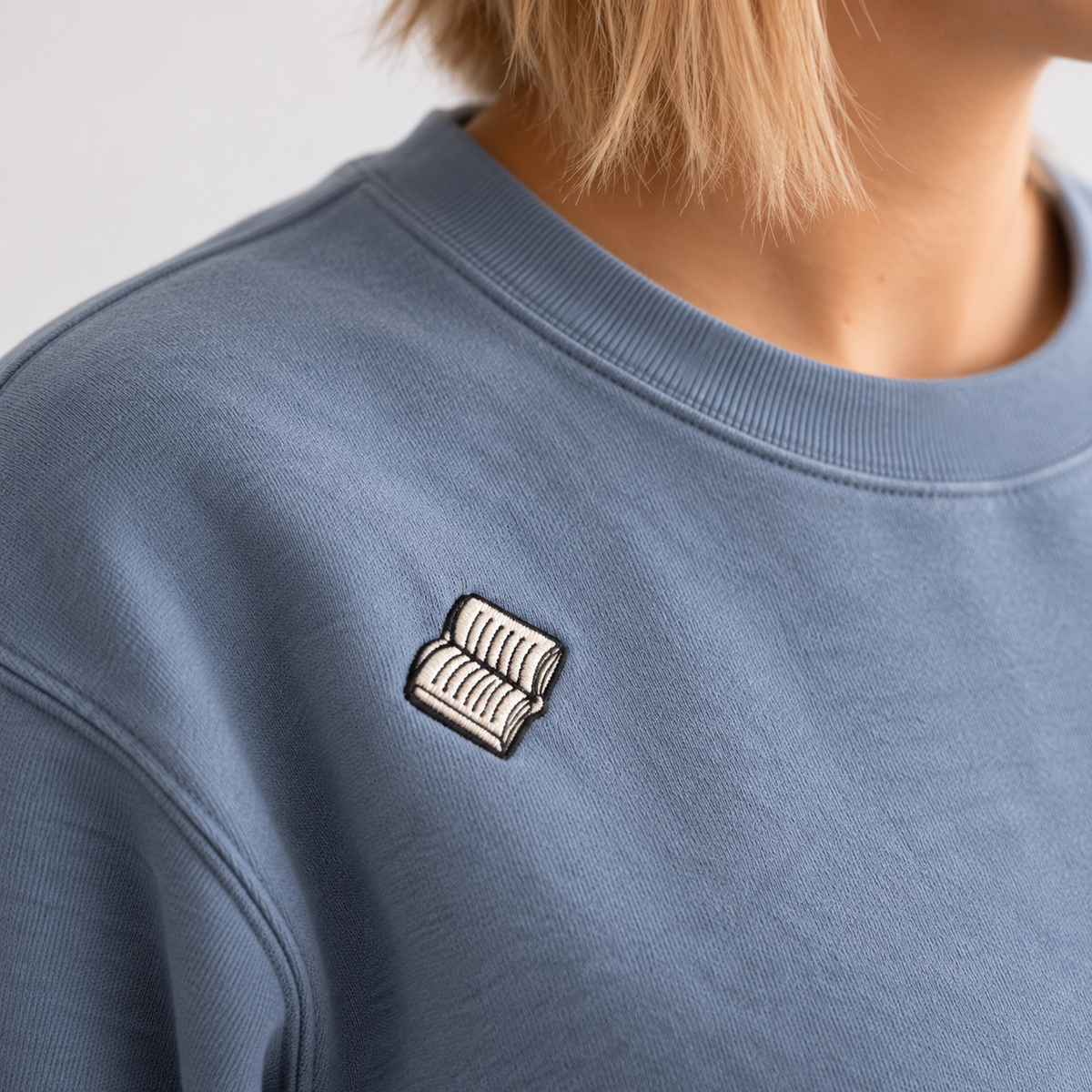 Books | Little's | Embroidered Crewneck Sweatshirt