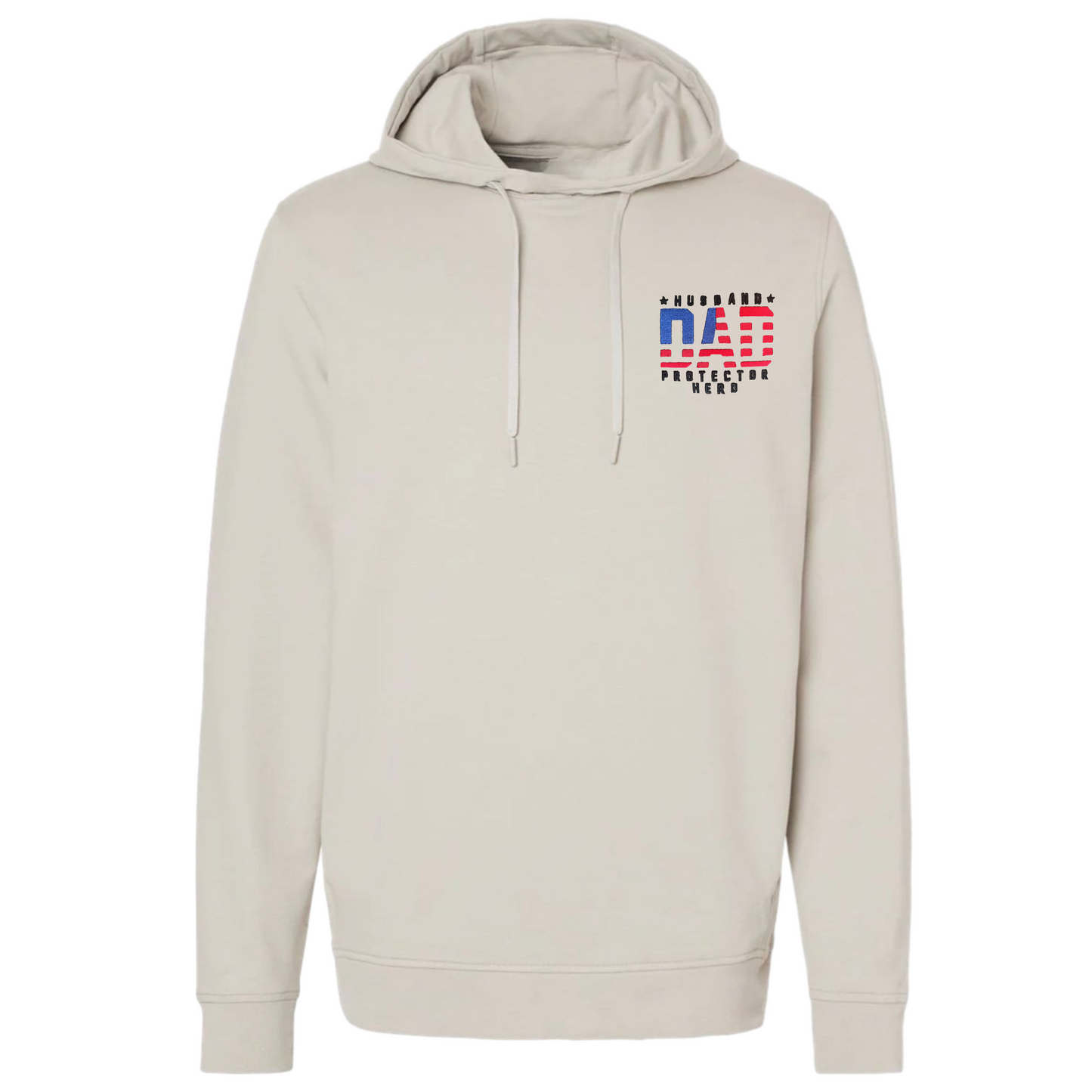 Performance Hooded Sweatshirt, Husband, Dad, Protector Hero