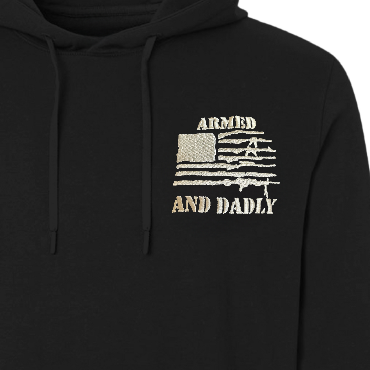 Performance Hooded Sweatshirt, Armed and Dadly