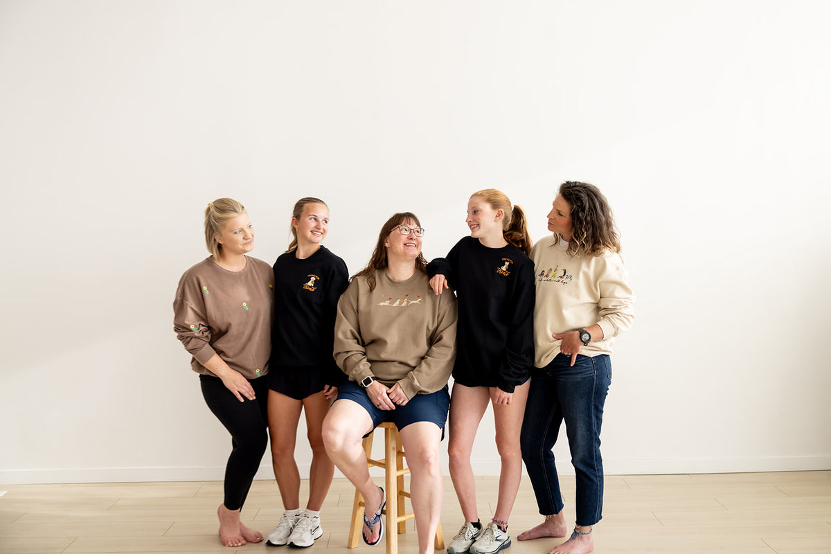 Dog & Leaves | Crewneck Sweatshirt