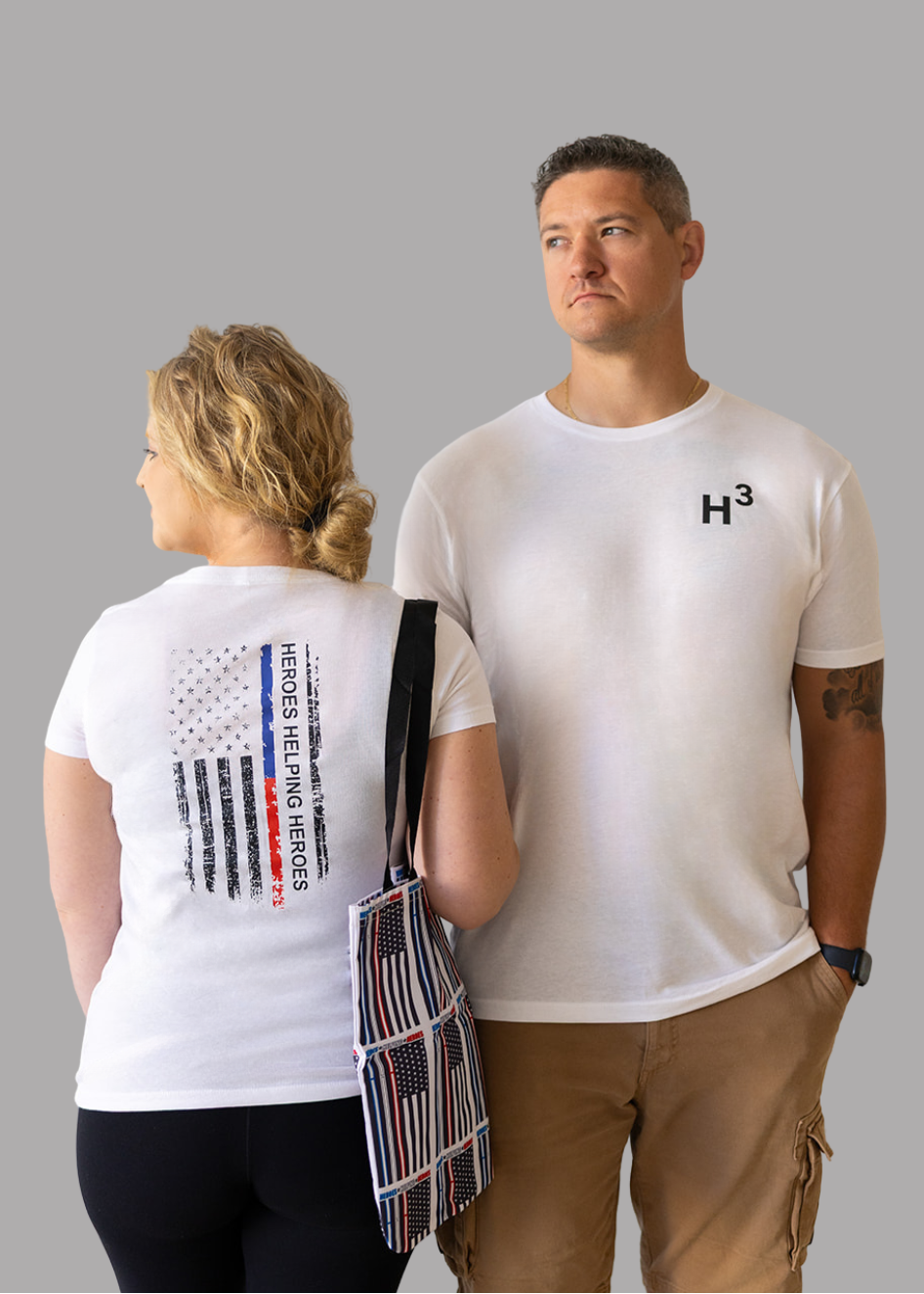 heroes helping heroes white shirt