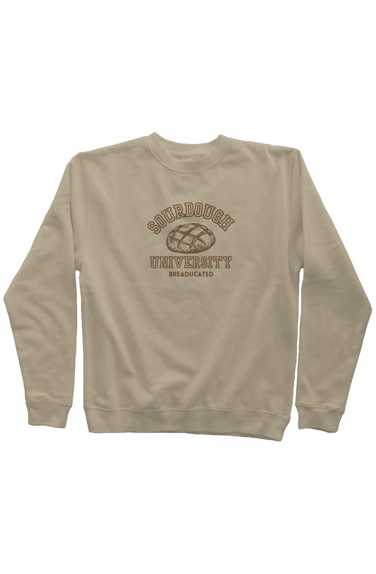 Crewneck Sweatshirt, Sourdough University, Breaducated