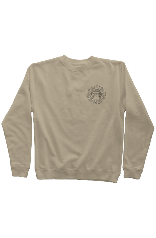 Crewneck Sweatshirt, Coffee and Leafs