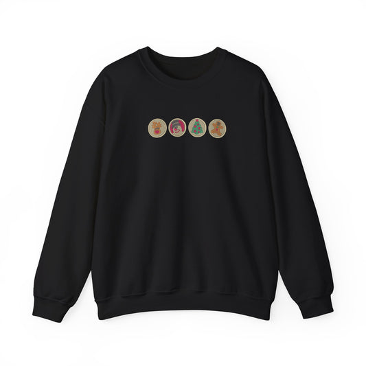 Christmas Cookies, Crewneck Sweatshirt, Embroidered