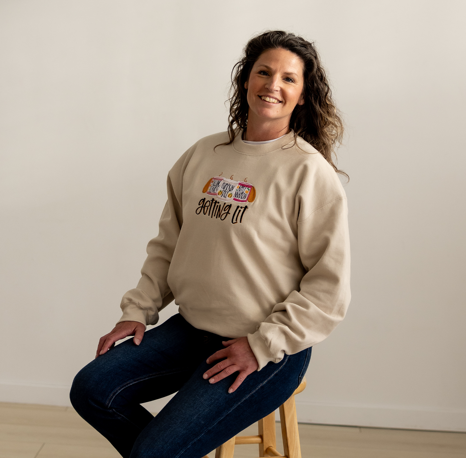Getting Lit Candles | Crewneck Sweatshirt