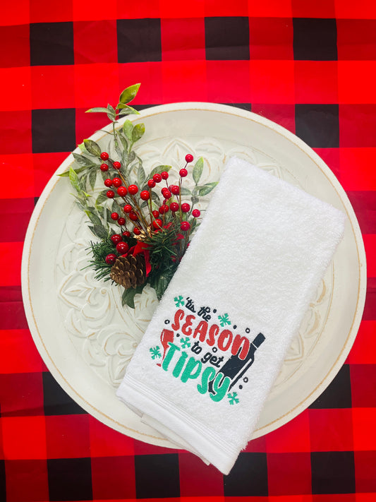 Tis the Season to get Tipsy, Hand Towel