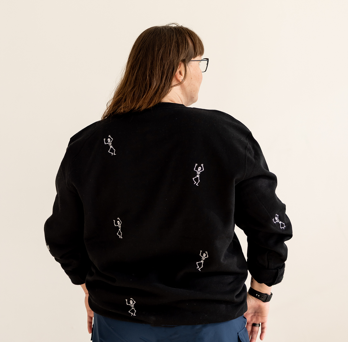 Skeleton's | Little's | Embroidered Crewneck Sweatshirt