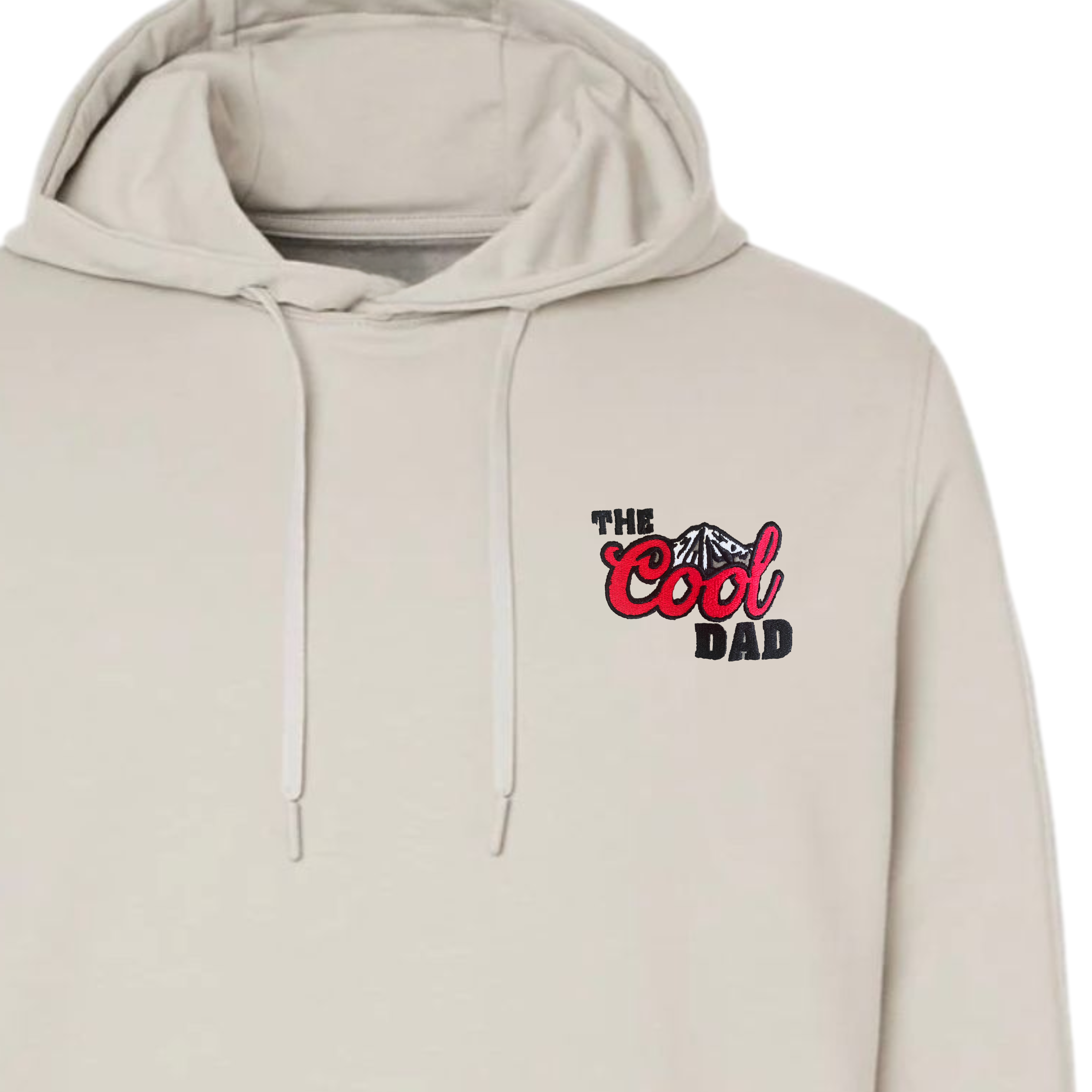 Performance Hooded Sweatshirt, The Cool Dad (Smoke White Color)
