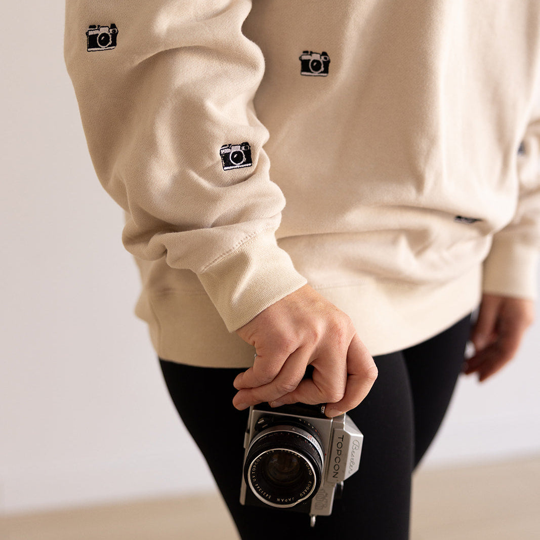 Camera | Little's | Embroidered Crewneck Sweatshirt