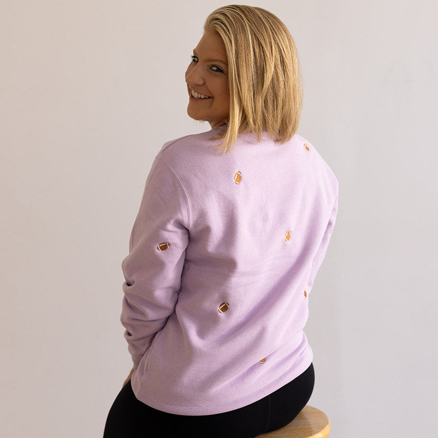 Football | Little's | Crewneck Embroidered Sweatshirt