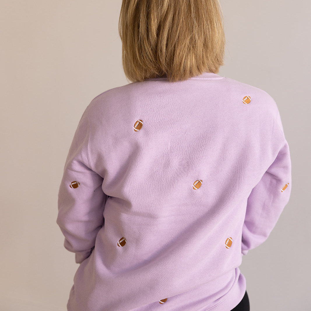 Football | Little's | Crewneck Embroidered Sweatshirt