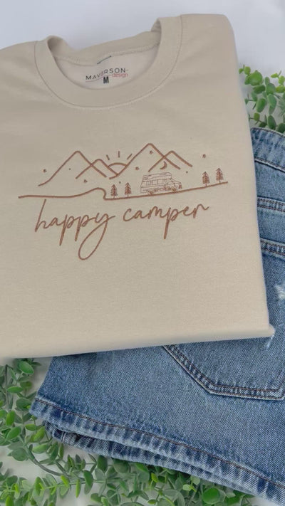 happy camper video upclose